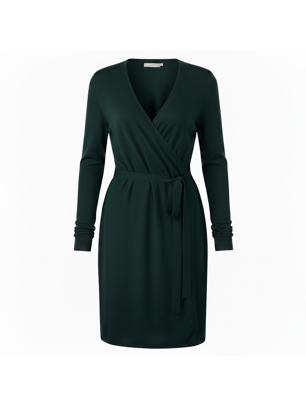 Lulus Green Wrap Dress Womens Small Long Sleeve Tie Waist NWT Elegant Cocktail
